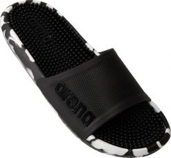 Klapki Marco Bi black/white rozmiar 43. Białe klapki męskie ARENA, bez wzorów, bez zapięcia. Za 127.39 zł.