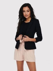 ONLY Marynarka Poptrash 15153144 Czarny Regular Fit. Czarne marynarki i żakiety damskie ONLY, bez wzorów, z syntetyku, bez kołnierzyka, bez ramiączek. Za 229.99 zł.
