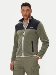 Napapijri Polar T-Dergana NP0A88V1 Zielony Regular Fit. Zielone bluzy sportowe męskie Napapijri, l, bez wzorów, z polaru, bez kaptura. Za 439.99 zł.