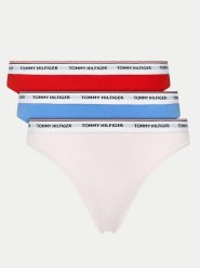 Tommy Hilfiger Komplet 3 par stringów UW0UW04894 Kolorowy. Majtki damskie Tommy Hilfiger, z bawełny. Za 149.99 zł.