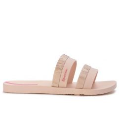 Klapki damskie Ipanama 83649 MESH SLIDE FEM. Czerwone klapki damskie Ipanema, na lato, bez wzorów, z materiału, wakacyjne, bez obcasa, bez zapięcia. Za 89.00 zł.