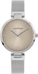 Zegarek Jacques Lemans Zegarek damski Jacques Lemans 1-2110B srebrny. Szare zegarki damskie Jacques Lemans, srebrne. Za 476.00 zł.