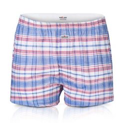 Męskie Bokserki Bawełniane - Pako Jeans - Kolorowa Kratka. Bokserki męskie Pako Jeans, bez wzorów, z bawełny. Za 33.00 zł.