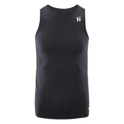 Tank top Huari. Czarne koszulki sportowe męskie Huari, bez wzorów, bez ramiączek, do koszykówki. Za 84.39 zł.