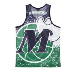 Koszulka Sportowa bez rękawów Mitchell & Ness NBA Dallas Mavericks Tank Top. Czarne koszulki sportowe męskie Mitchell & Ness, xl, bez wzorów, bez ramiączek, do koszykówki. Za 199.00 zł.
