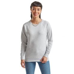 Lekka Bluza Raglanowa Dla Kobiet. Niebieskie bluzy damskie fruit of the loom, xs, bez wzorów, bez ramiączek, bez kaptura. Za 85.99 zł.