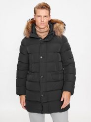 Hetregó Kurtka puchowa Parker 8K436M 23WU07 Czarny Regular Fit. Czarne kurtki męskie HETREGO, m, bez wzorów, z puchu, bez kaptura. Za 2,619.00 zł.