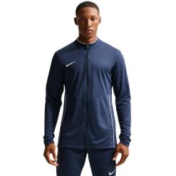 Męska bluza piłkarska Nike Dri-FIT Park 26 granatowa. Niebieskie bluzy męskie Nike, m, bez wzorów, z poliesteru, sportowe, bez ramiączek, bez kaptura. Za 121.99 zł.