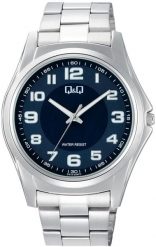 Zegarek męski QQ C41A-004P srebrny. Szare zegarki męskie Q&Q, bez wzorów, srebrne. Za 159.00 zł.