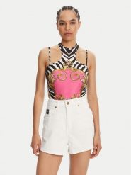 Versace Jeans Couture Body 78HAM2P0 Kolorowy Slim Fit. Body Versace Jeans Couture, bez wzorów, z jeansu. Za 559.99 zł.