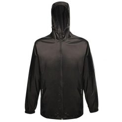 Wodoodporna, Oddychająca Kurtka Pro Męska Packaway. Czarne kurtki męskie Regatta, m, bez wzorów, sportowe, bez kaptura. Za 170.99 zł.