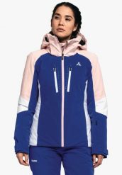 Kurtka narciarska damska Schöffel Naladas. Niebieskie kurtki sportowe damskie Schöffel, na zimę, s, bez wzorów, z elastanu, bez ramiączek, bez kaptura, narciarskie, primaloft. Za 2,499.99 zł.