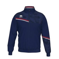 Errea Kurtka Elton Ad Dorośli. Niebieskie kurtki sportowe męskie ERREA, m, bez wzorów, z materiału, bez kaptura, do biegania. Za 235.99 zł.