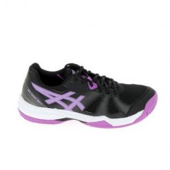 Buty damskie padel Asics Gel-Padel Pro 5. Czarne obuwie sportowe damskie Asics, bez wzorów, bez zapięcia. Za 318.00 zł.