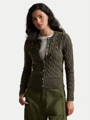 Polo Ralph Lauren Kardigan 211971868500 Zielony Regular Fit. Zielone kardigany damskie Polo Ralph Lauren, m, bez wzorów, z bawełny, bez kołnierzyka. Za 1,199.00 zł.