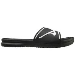 Klapki basenowe Mizuno Relax Slide 2. Białe klapki męskie Mizuno, bez wzorów, z materiału, bez zapięcia. Za 162.00 zł.