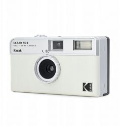 Kodak Ektar Aparat Analogowy Na Film Klisze 35mm / 2 Zdjęcia Na Klatkę / H35 / Biało-szary. Aparaty kompaktowe Kodak. Za 288.18 zł.