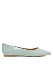 Nine West Baleriny WFA2622-1 Niebieski. Niebieskie balerinki damskie Nine West, bez wzorów, ze skóry, bez obcasa, bez zapięcia. Za 119.99 zł.