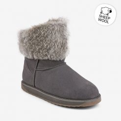 Kalosze zimowe damskie Coqui. Szare kalosze damskie Coqui, bez wzorów, bez zapięcia. Za 277.99 zł.