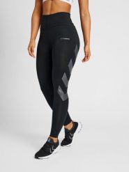 Damskie wysokie legginsy Hummel MT Paris. Czarne legginsy damskie Hummel, bez wzorów, z dżerseju. Za 269.50 zł.
