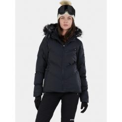 Kurtka Narciarska Damska Fundango Elyra. Czarne kurtki sportowe damskie FUNDANGO, na zimę, s, bez wzorów, z syntetyku, bez ramiączek, bez kaptura, narciarskie. Za 589.90 zł.