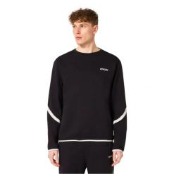 Bluza bez kaptura Męska Oakley Roam Commuter RC Crew Sweatshirt. Czarne bluzy męskie Oakley, m, bez wzorów, casualowe, bez ramiączek, bez kaptura. Za 437.00 zł.