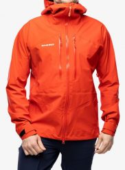 Kurtka z membraną męska Mammut Taiss HS Hooded Jacket. Czerwone kurtki męskie Mammut, l, bez wzorów, z hardshellu, bez kaptura, trekkingowe. Za 1,750.90 zł.