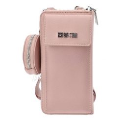 Różowa Torebka Big Star Damska Mała Saszetka. Czerwone listonoszki damskie Big Star Accessories, z aplikacjami, ze skóry ekologicznej, małe, bez dodatków. Za 149.00 zł.