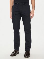 Tommy Hilfiger Chinosy Denton MW0MW38863 Granatowy Slim Fit. Niebieskie eleganckie spodnie męskie Tommy Hilfiger, bez wzorów, z bawełny. Za 449.99 zł.
