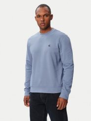 Calvin Klein Jeans Bluza LV04RG275G Niebieski Classic Fit. Niebieskie bluzy męskie Calvin Klein Jeans, m, bez wzorów, z bawełny, bez ramiączek, bez kaptura. Za 329.99 zł.