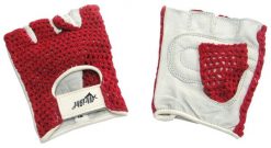 Rękawiczki sportowe rowerowe siatka Red Allright. Czerwone rękawiczki męskie Allright, bez wzorów, z bawełny. Za 24.58 zł.