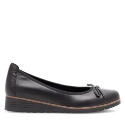 Baleriny Lasocki. Czarne balerinki damskie Lasocki, bez wzorów, bez obcasa, bez zapięcia. Za 169.99 zł.
