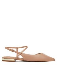 Aldo Sandały Sarine 13727789 Beżowy. Brązowe sandały damskie Aldo, bez wzorów, ze skóry, bez obcasa, na płaskiej podeszwie, bez zapięcia. Za 239.99 zł.