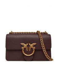 PINKO Torebka Love One Mini Dc Al 25-26 PLTT 100074 A0F1 Bordowy. Czerwone listonoszki damskie Pinko, bez wzorów, ze skóry, bez dodatków. Za 1,239.00 zł.
