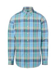 Polo Ralph Lauren Koszula męska - Custom Fit Mężczyźni Regular Fit Bawełna niebieski|zielony|wielokolorowy w kratkę, S. Niebieskie koszule męskie Polo Ralph Lauren, m, bez wzorów, z bawełny, klasyczne, bez kołnierzyka, bez ramiączek. Za 729.95 zł.