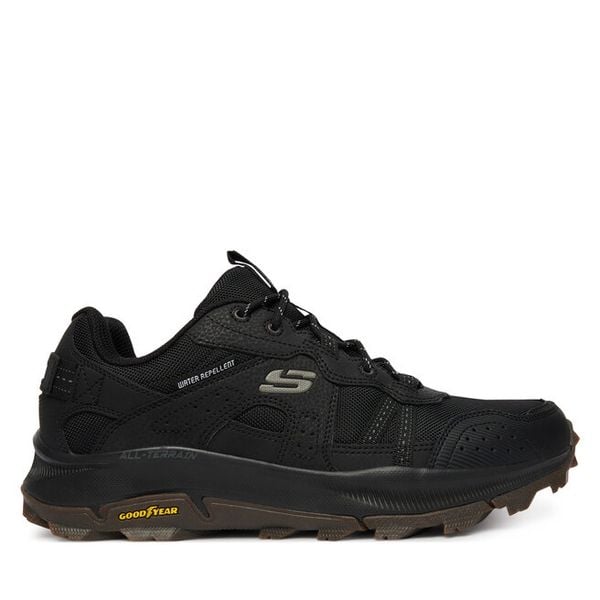 Trekkingi Skechers. Czarne buty zimowe męskie Skechers, bez wzorów, bez obcasa, bez zapięcia. Za 419.99 zł.