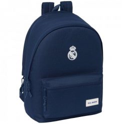 Real Madryt plecak sportowy z miejscem na laptopa granatowy. Niebieskie plecaki męskie REAL MADRID, bez wzorów, sportowe. Za 199.00 zł.