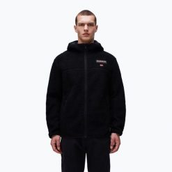 Bluza męska Napapijri T-Tynik Full Zip Hooded. Czarne bluzy męskie Napapijri, m, bez wzorów, bez ramiączek, bez kaptura. W wyprzedaży za 567.05 zł.