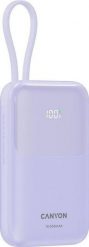Canyon OnPower 101 z wbudowanym kablem 10000 mAh PD22.5W fioletowy. Fioletowe powerbanki . Za 79.90 zł.