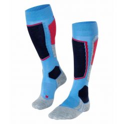Podkolanówki damskie Falke SK2 Wool. Niebieskie skarpetki damskie Falke, bez wzorów. Za 205.50 zł.