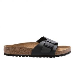 Klapki Damskie Birkenstock Catalina. Czarne klapki damskie Birkenstock, bez wzorów, sportowe, bez obcasa, bez zapięcia. W wyprzedaży za 394.65 zł.