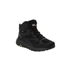 Buty trekkingowe męskie Jack Wolfskin Terraventure Texapore. Czarne trekkingi męskie Jack Wolfskin, z materiału, za kostkę, bez zapięcia. Za 733.00 zł.