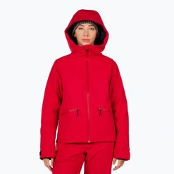Kurtka narciarska damska Rossignol Rochrun Insulated. Czerwone kurtki sportowe damskie Rossignol, na zimę, bez wzorów, bez ramiączek, bez kaptura, narciarskie. Za 1,369.00 zł.