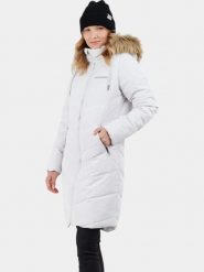 Kurtka Zimowa Damska Fundango Puppis. Białe kurtki sportowe damskie FUNDANGO, na zimę, s, bez wzorów, z materiału, bez ramiączek, bez kaptura, trekkingowe. Za 499.00 zł.