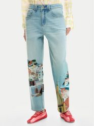 Desigual Jeansy Amalfi 26SWDD01 Kolorowy Tapered Fit. Jeansy damskie Desigual, bez wzorów, z bawełny. Za 639.99 zł.