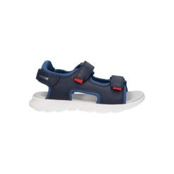 Sandały juniorskie Geox Airadyum. Niebieskie buty zimowe męskie Geox, bez wzorów, z syntetyku, sportowe, bez zapięcia. Za 219.99 zł.