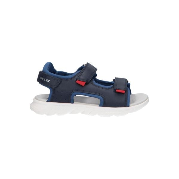 Sandały juniorskie Geox Airadyum. Niebieskie buty zimowe męskie Geox, bez wzorów, z syntetyku, sportowe, bez zapięcia. Za 219.99 zł.