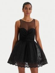 Bardot Sukienka koktajlowa Hilda 60223DB Czarny Slim Fit. Czarne sukienki damskie Bardot, bez wzorów, z syntetyku, wizytowe, bez kołnierzyka, bez ramiączek. Za 839.99 zł.