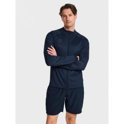 Kurtka sportowa lekka Hummel Pro Training Zip Jacket. Niebieskie kurtki sportowe damskie Hummel, m, bez wzorów, bez ramiączek, bez kaptura, do piłki nożnej. Za 217.00 zł.