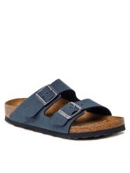 Birkenstock Klapki Arizona Bs 1022713 Szary. Szare klapki damskie Birkenstock, bez wzorów, ze skóry, bez obcasa, bez zapięcia. Za 329.99 zł.